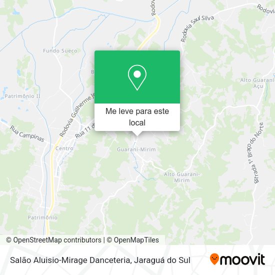 Salão Aluisio-Mirage Danceteria mapa