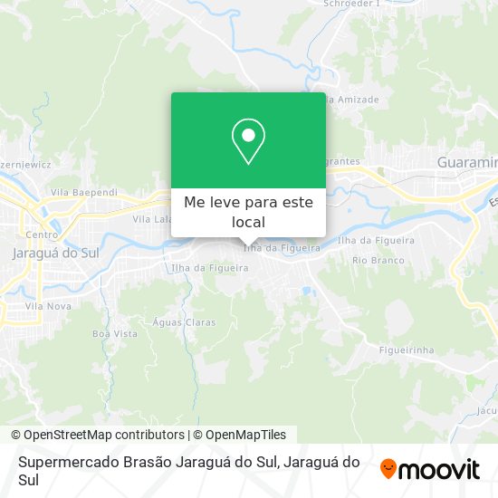 Supermercado Brasão Jaraguá do Sul mapa