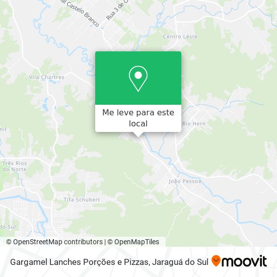 Gargamel Lanches Porções e Pizzas mapa