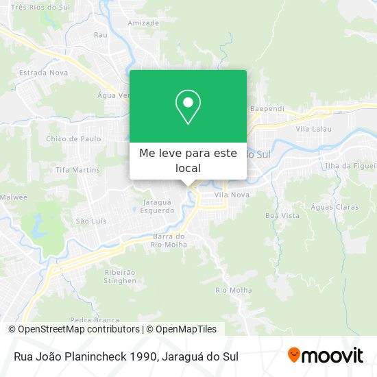 Rua João Planincheck 1990 mapa
