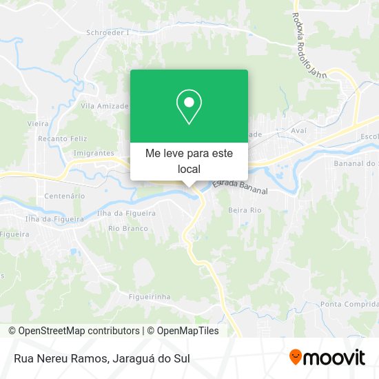 Rua Nereu Ramos mapa