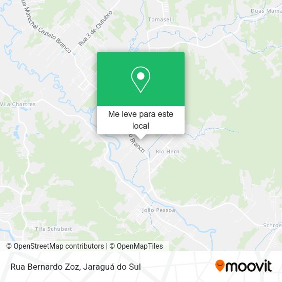 Rua Bernardo Zoz mapa