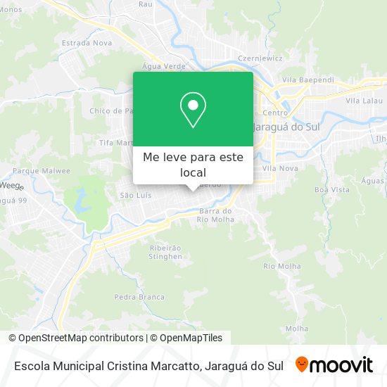 Escola Municipal Cristina Marcatto mapa