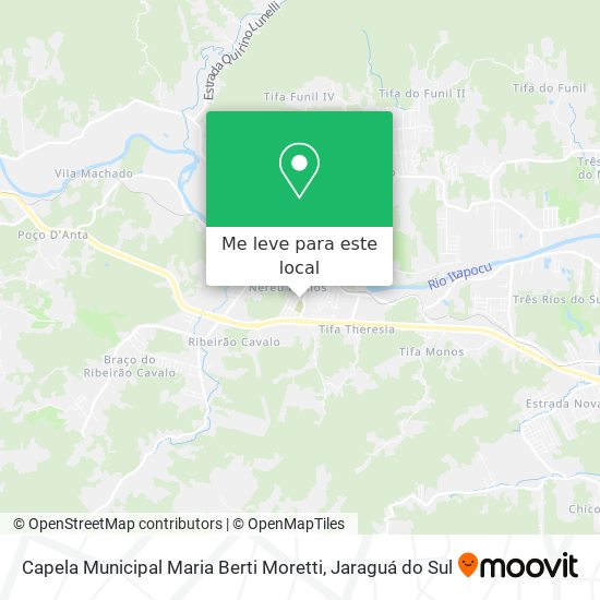 Capela Municipal Maria Berti Moretti mapa