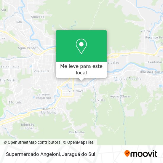 Supermercado Angeloni mapa