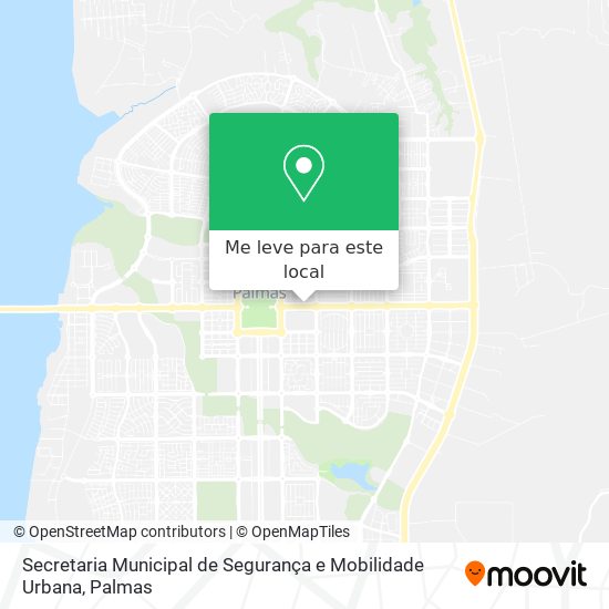 Secretaria Municipal de Segurança e Mobilidade Urbana mapa