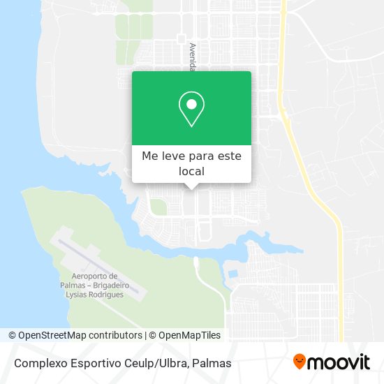 Complexo Esportivo Ceulp/Ulbra mapa