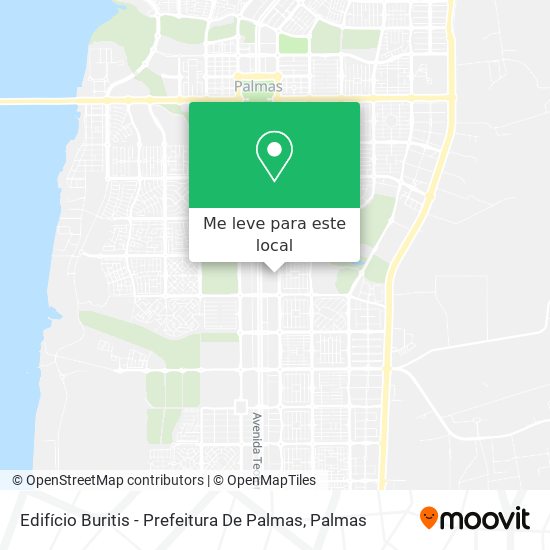 Edifício Buritis - Prefeitura De Palmas mapa