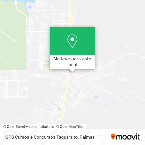 GPS Cursos e Concursos Taquaralto mapa