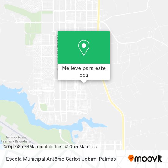 Escola Municipal Antônio Carlos Jobim mapa