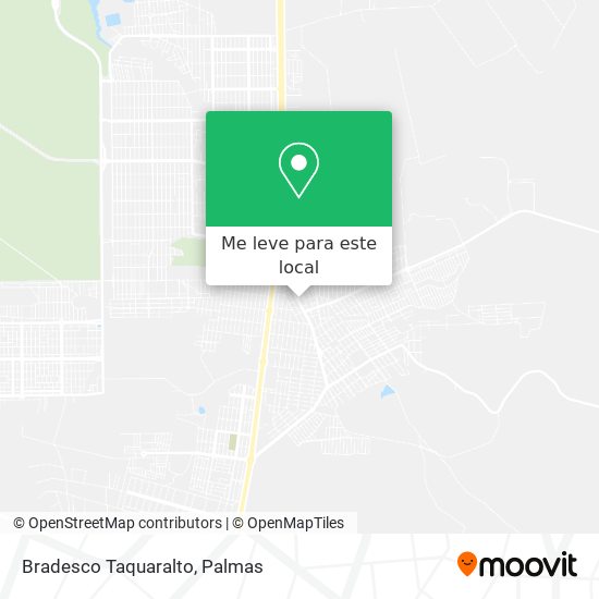 Bradesco Taquaralto mapa