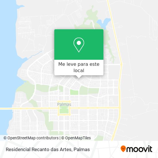 Residencial Recanto das Artes mapa
