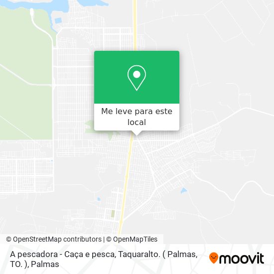 A pescadora - Caça e pesca, Taquaralto. ( Palmas, TO. ) mapa