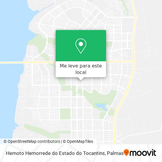 Hemoto Hemorrede do Estado do Tocantins mapa
