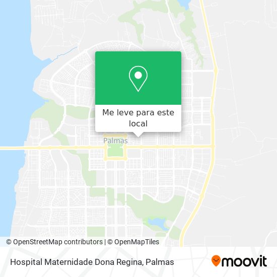 Hospital Maternidade Dona Regina mapa