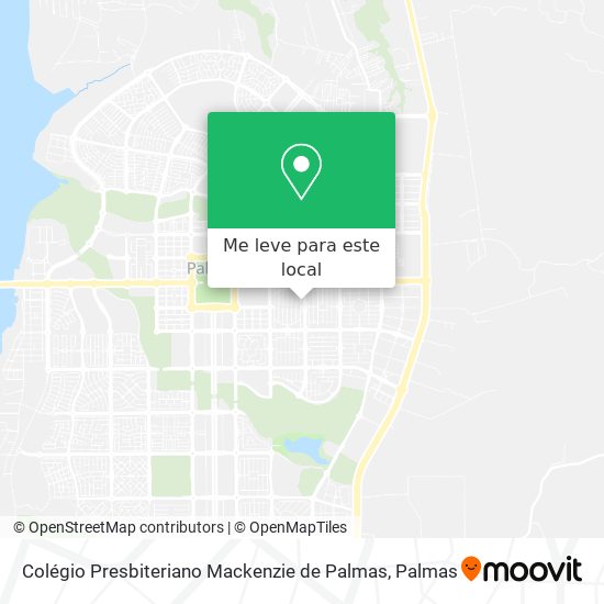 Colégio Presbiteriano Mackenzie de Palmas mapa