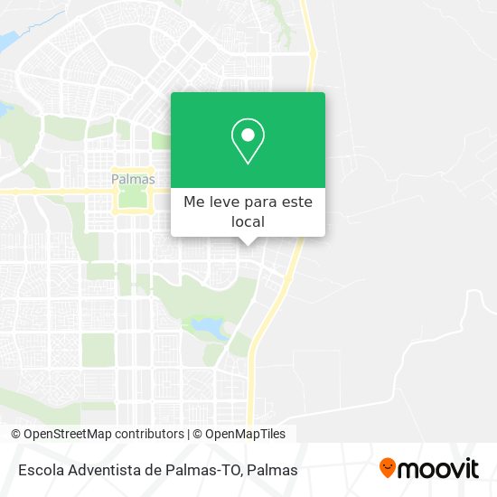 Escola Adventista de Palmas-TO mapa