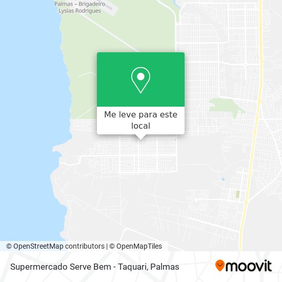 Supermercado Serve Bem - Taquari mapa