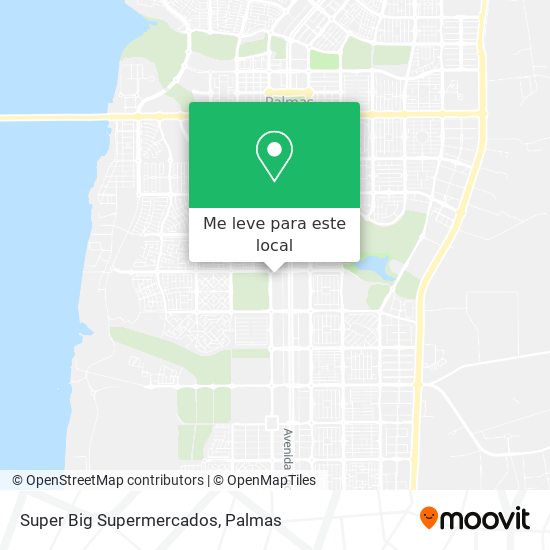 Super Big Supermercados mapa