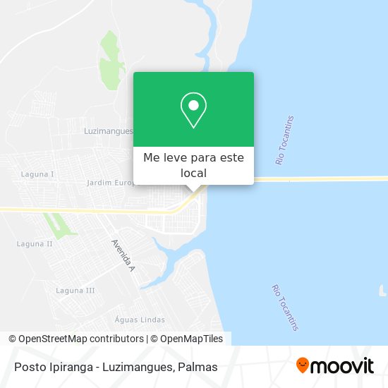 Posto Ipiranga - Luzimangues mapa