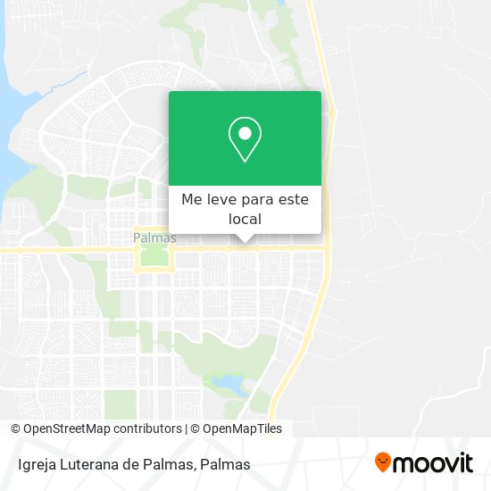 Igreja Luterana de Palmas mapa