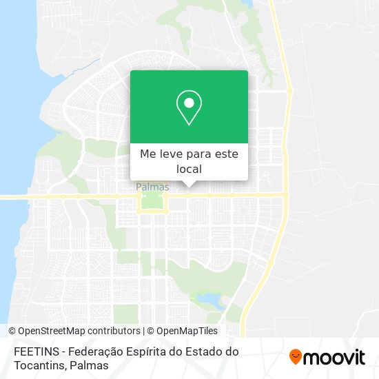FEETINS - Federação Espírita do Estado do Tocantins mapa