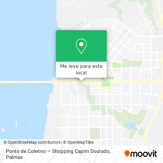 Ponto de Coletivo — Shopping Capim Dourado mapa