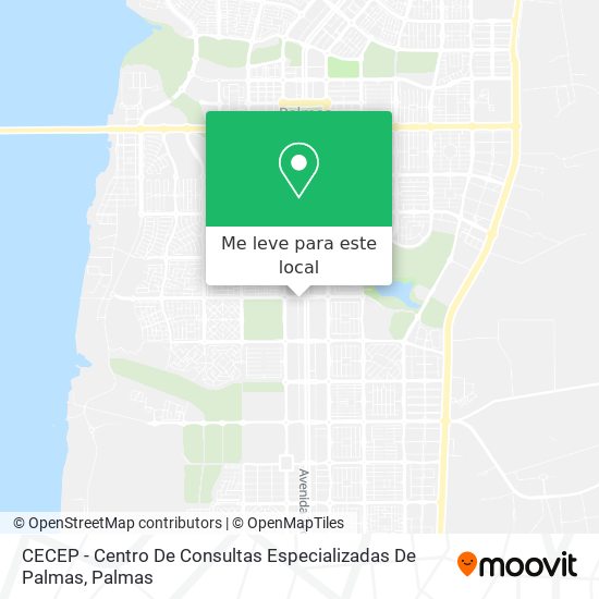 CECEP	- Centro De Consultas Especializadas De Palmas mapa