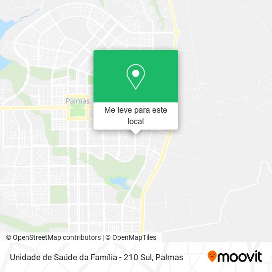 Unidade de Saúde da Família - 210 Sul mapa