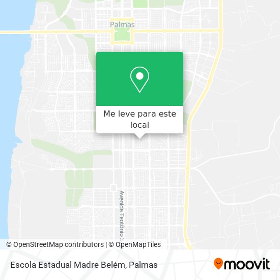 Escola Estadual Madre Belém mapa