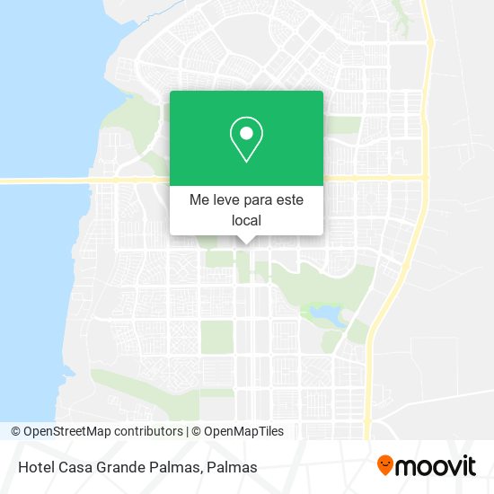 Hotel Casa Grande Palmas mapa