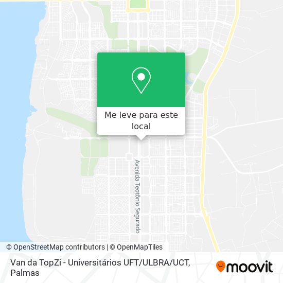 Van da TopZi - Universitários UFT / ULBRA / UCT mapa