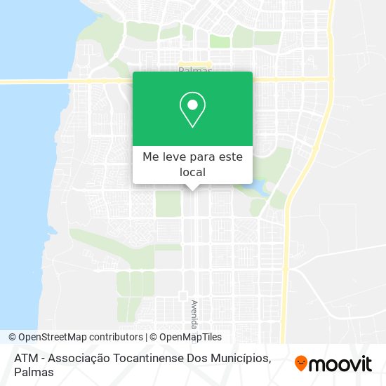 ATM - Associação Tocantinense Dos Municípios mapa