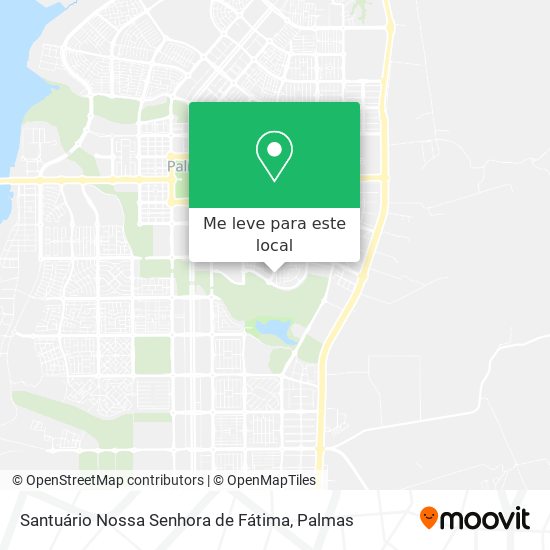 Santuário Nossa Senhora de Fátima mapa
