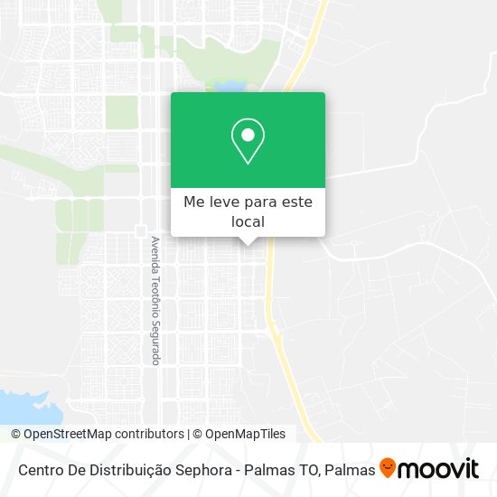 Centro De Distribuição Sephora - Palmas TO mapa