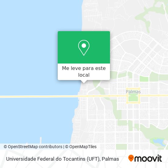 Universidade Federal do Tocantins (UFT) mapa