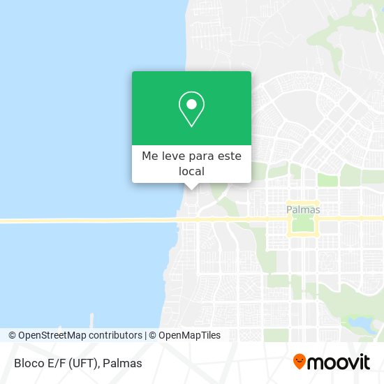 Bloco E/F (UFT) mapa