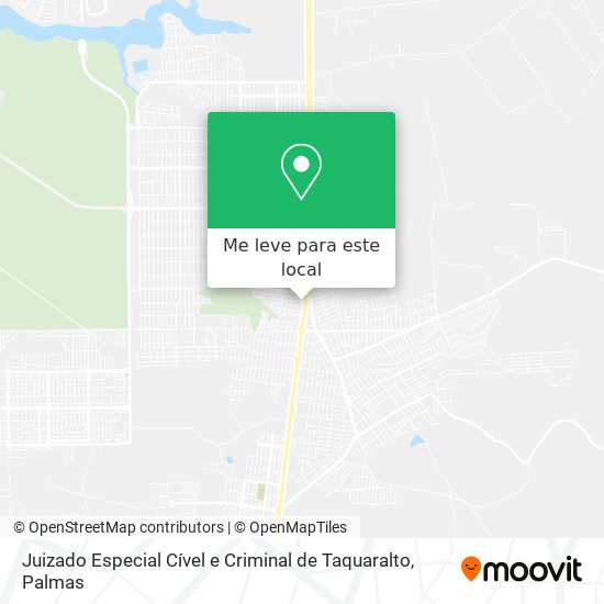Juizado Especial Cível e Criminal de Taquaralto mapa