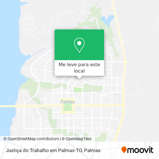 Justiça do Trabalho em Palmas-TO mapa