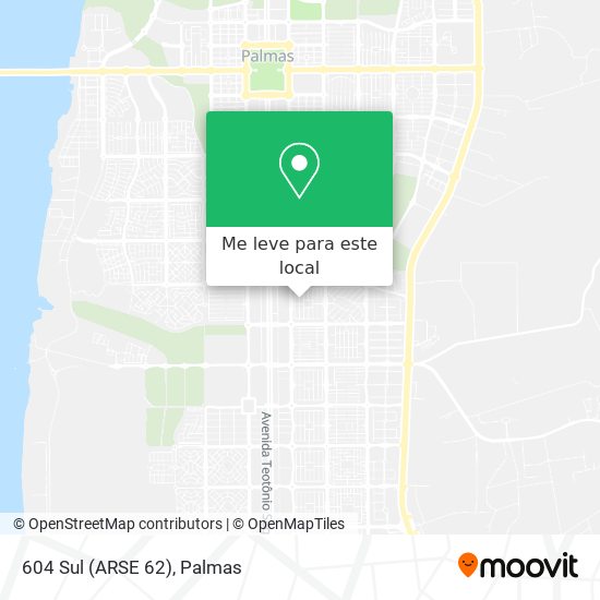 604 Sul (ARSE 62) mapa
