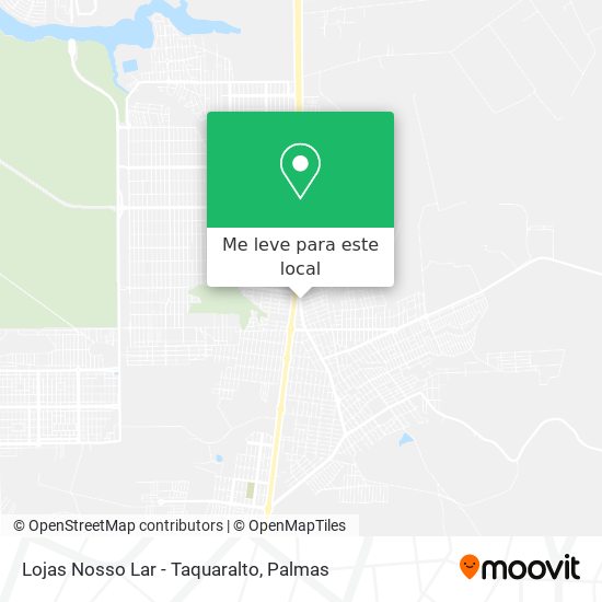 Lojas Nosso Lar - Taquaralto mapa
