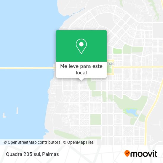 Quadra 205 sul mapa