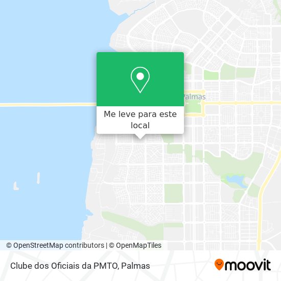 Clube dos Oficiais da PMTO mapa