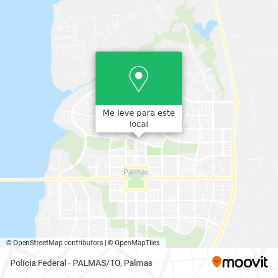 Polícia Federal - PALMAS/TO mapa
