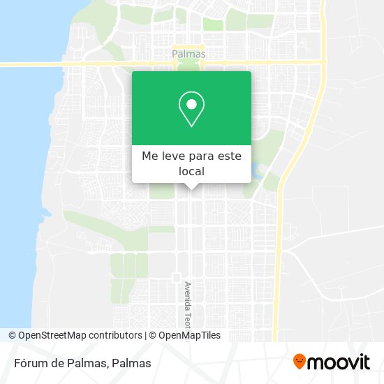 Fórum de Palmas mapa