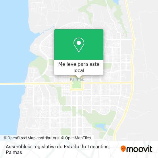 Assembléia Legislativa do Estado do Tocantins mapa