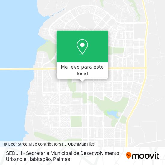 SEDUH - Secretaria Municipal de Desenvolvimento Urbano e Habitação mapa