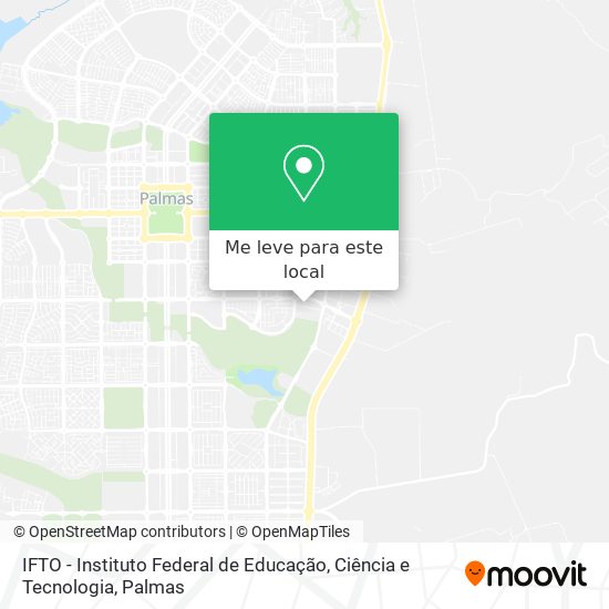 IFTO - Instituto Federal de Educação, Ciência e Tecnologia mapa