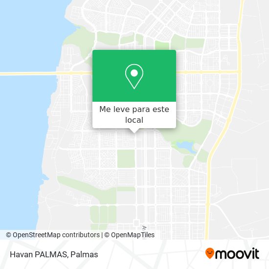 Havan PALMAS mapa