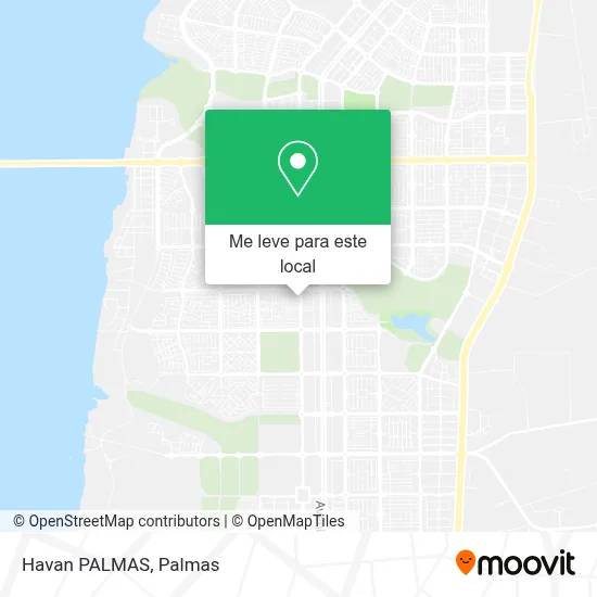 Havan PALMAS mapa